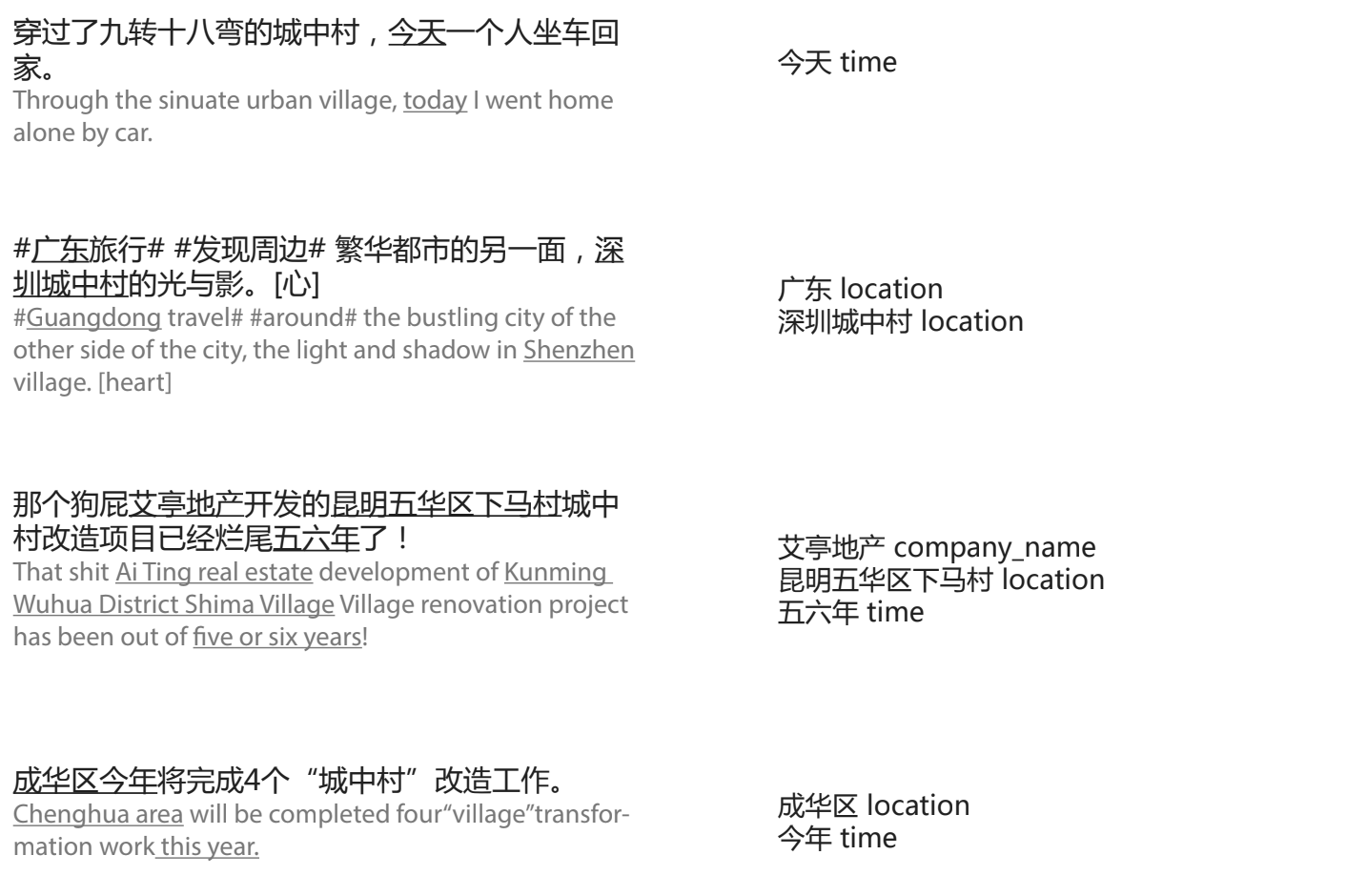 Entity Recognition